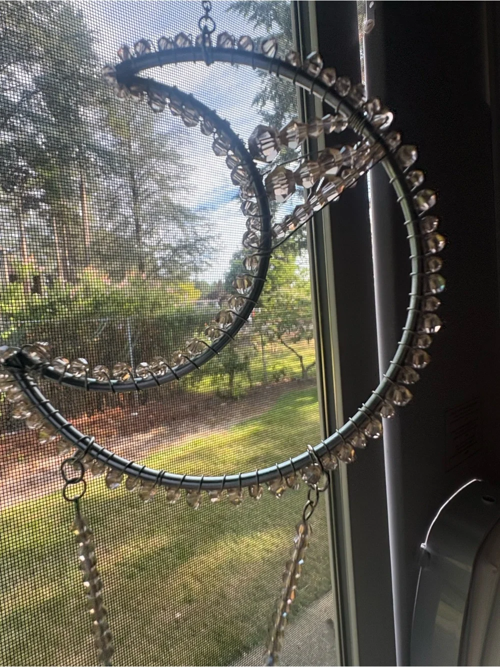 Crescent Moon Champagne SunCatcher - Picture 5 of 9